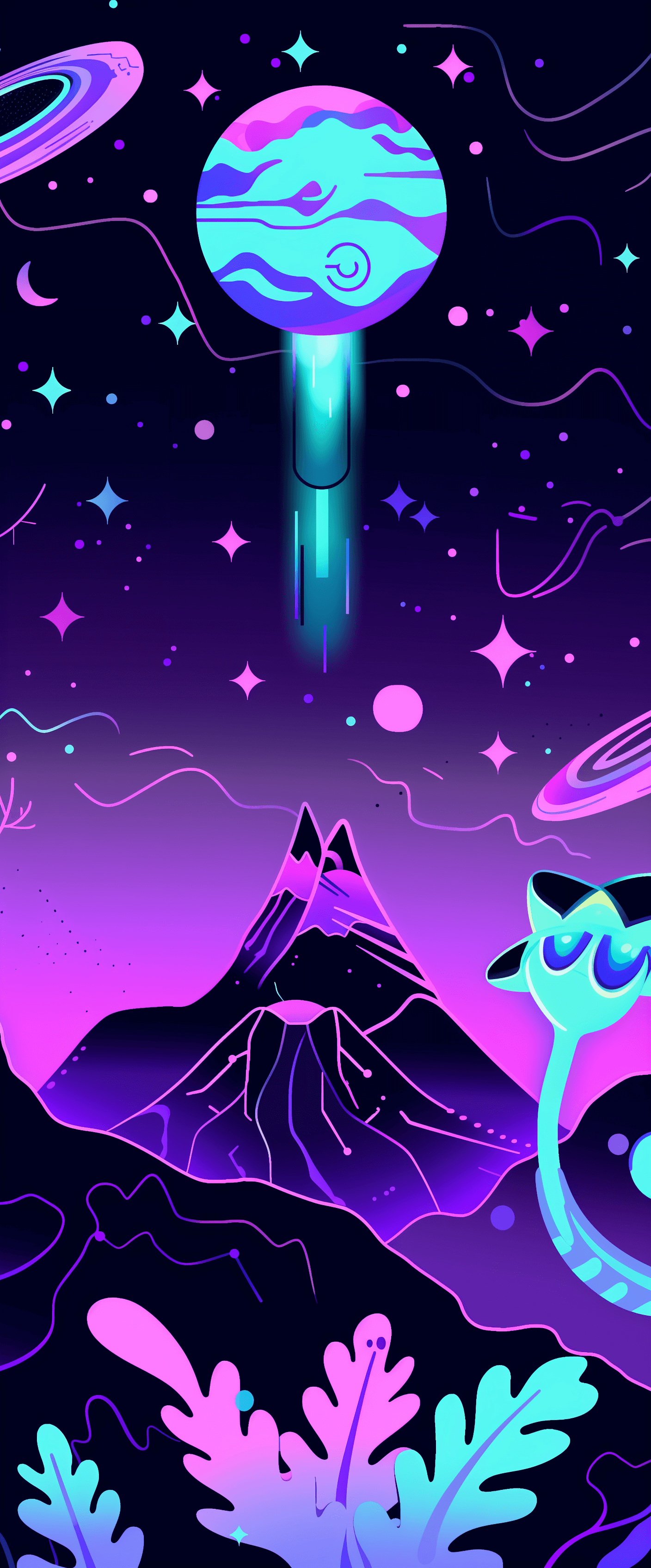 DSCVR Neonpunk Generative Art Mural (solana devnet) in CanvasTesting - DSCVR